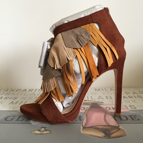 Zara Tri-colour Fringe Sandals - Picture 3 of 7